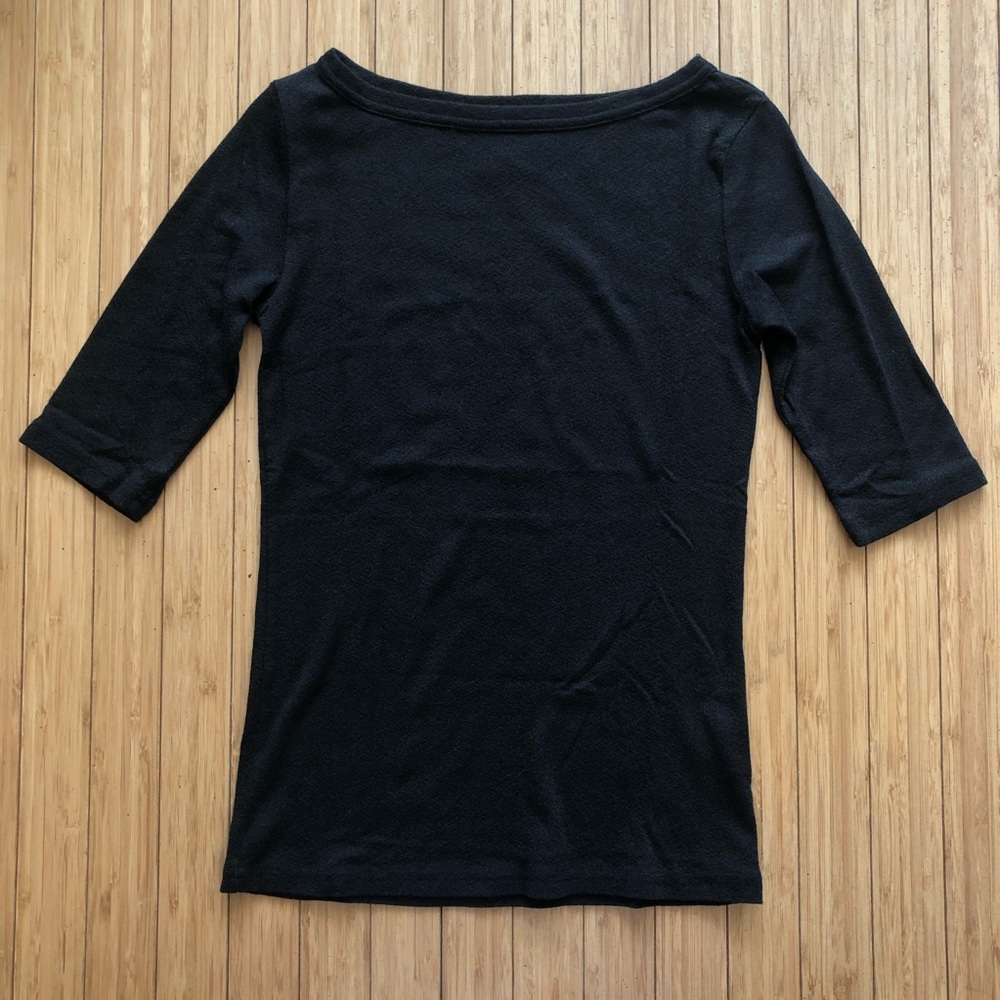 Michael Stars Boat Neck Shine Top